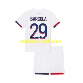 Maillot de Foot Paris Saint-Germain Bradley Barcola 29 Extérieur 2024-25 - Enfant